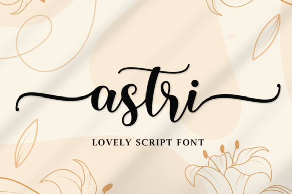 Astri Script: A Luxurious Handwritten Font
