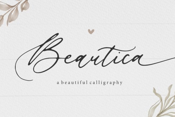 Beautica: A Beautiful Calligraphy Font