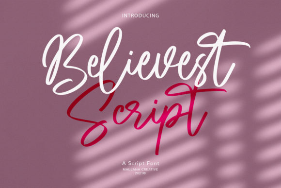 Believest Script: A Stylish Font for Makers
