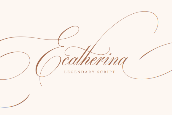 Ecatherina: A Graceful Script Font