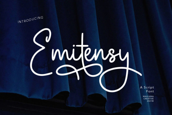 Emitensy Script: A Delicate Web Font
