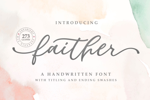 Faither Font: Elegant Script for Crafters