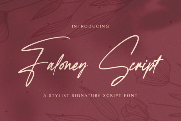 Faloney Script: A Luxurious Font for Design Projects
