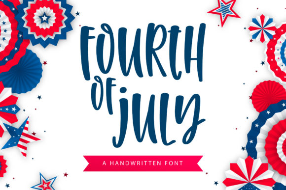 Fourth of July Font for Creative Projects