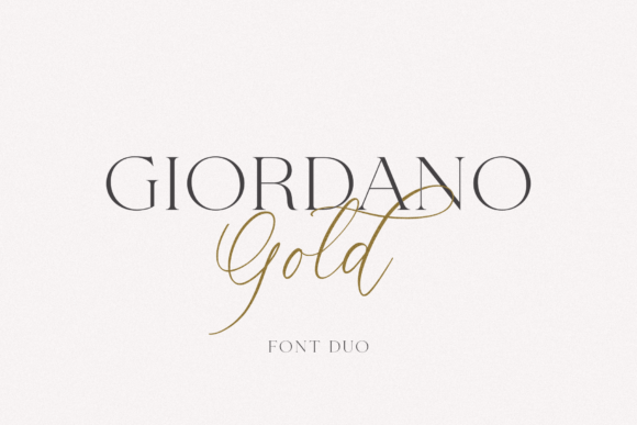 Giordano Gold Font Review