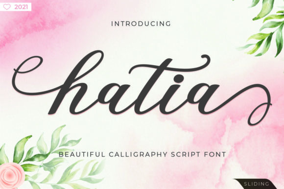 Hatia Script: Elegant Font for Craft Projects