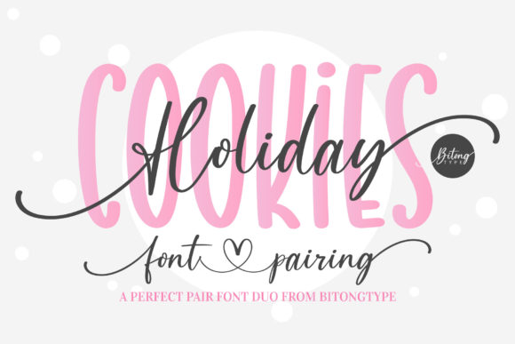 Holiday Cookies Font for Editorial Design
