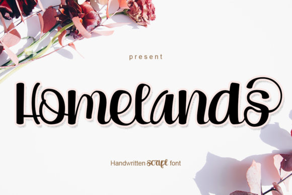 Homelands Font: Elegant Calligraphy for Editorial Design