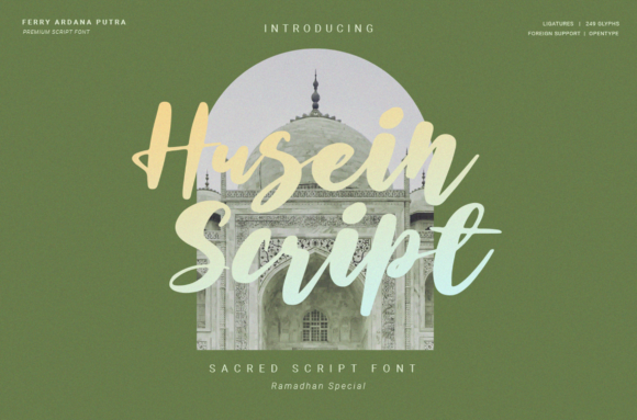 Husein Script: A Timeless Handwritten Font