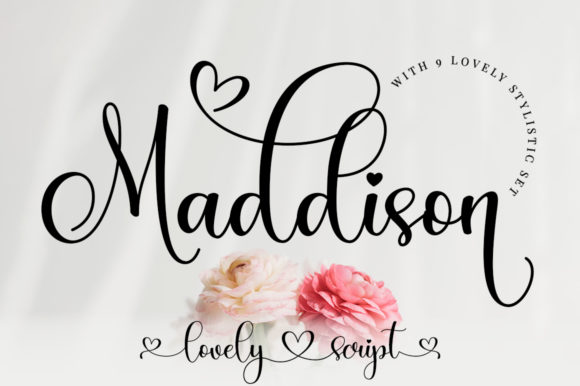 Maddison: A Romantic Typeface for Creative Projects