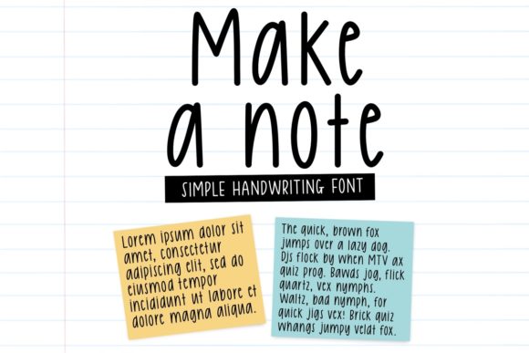 Make a Note: A Handwritten Font for Makers