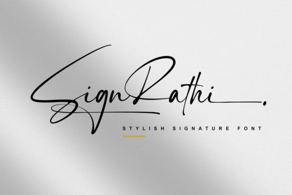 Sign Rathi Font for Creative Makers