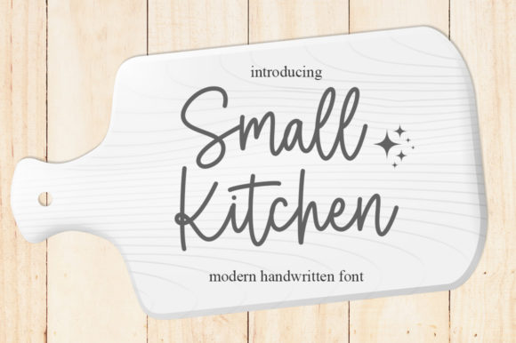Small Kitchen: A Graceful Script Font