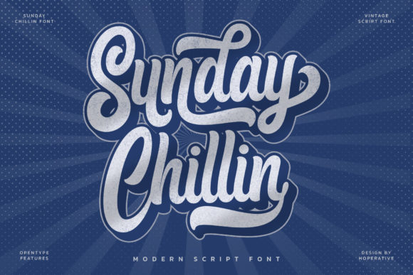 Sunday Chillin: A Retro Script Font for Creative Projects