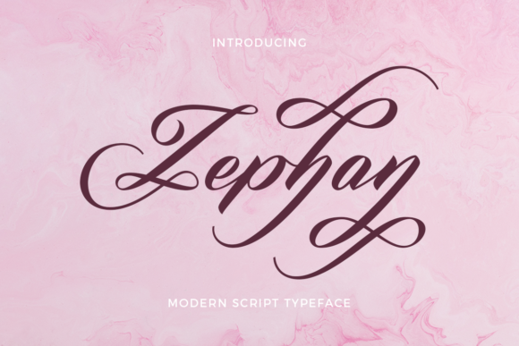 Zephan: A Script Font for Elegant Design